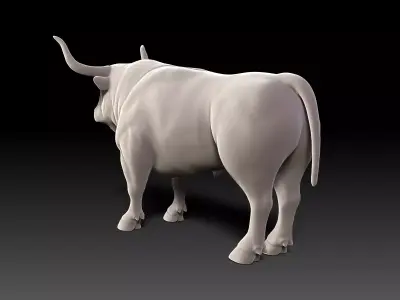Bull - UV-Unwrapped Basic 3D Model 3D model