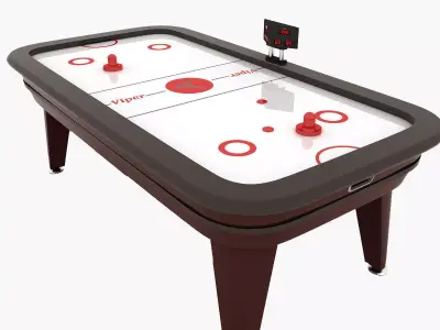 Air hockey table 3D model