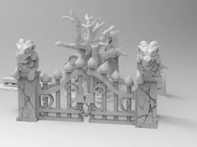 TerrainCrates Cementery 3D print model