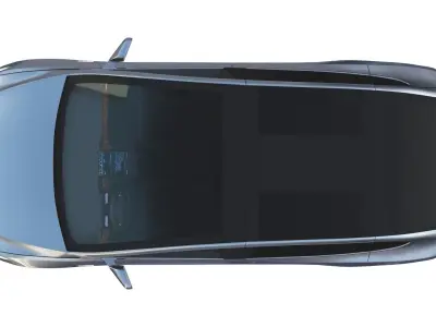 Tesla Pack Semi Roadster Model S X 3 with interiors 3D model