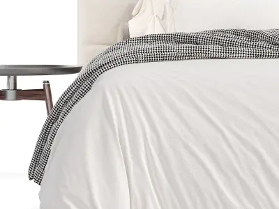 Hildon Boucle bed 3D model