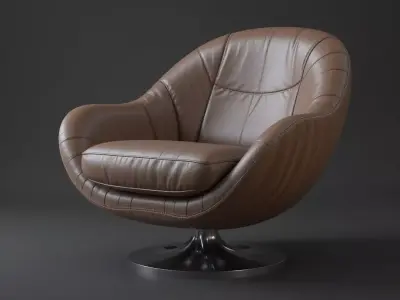 Luxury Modern Chair 3D Model PBR Textures Game  Archviz Ready 3D model