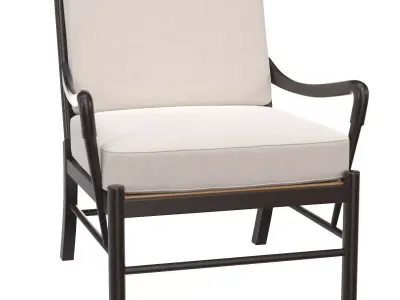 Kevin Chair with Rattan 3D model