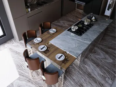 Interior - Kitchen - 050824 3D model