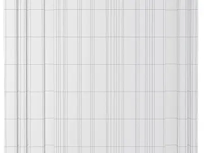 wall panel decoration 3d model Low-poly 3D model 4