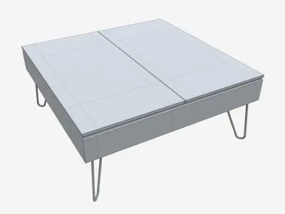 Rectangle Coffee Table 03 3D model