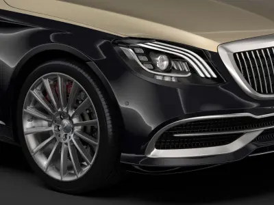 Mercedes Maybach S 560 X222 2019 3D model
