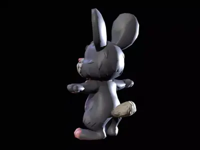 Rabbit mobile ready Low-poly 3D model