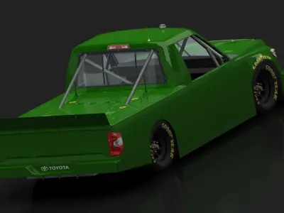 2017 NASCAR TOYOTA TUNDRA CAMPING WORLD GAME READY Low-poly 3D model