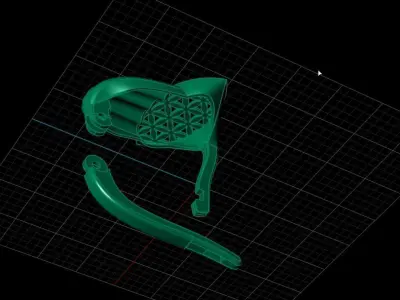 Two Stunning earrings 3D print model