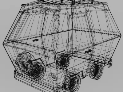 Mystery Machine - Low Poly Low-poly 3D model