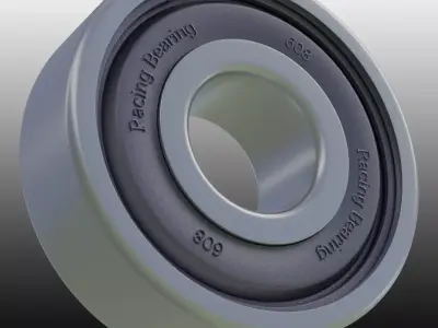 608 Racing Bearing - Blender Precision Modelling 3D model