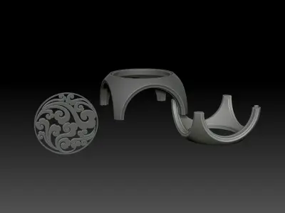 Dice decoration design modeling xiangyun hollow lantern 3D print model