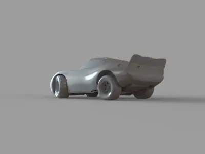 Mcqueen Lightning Cars Posture 2 3D print model
