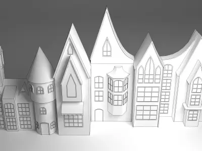 Disney Castle Wedding Stage 3D model