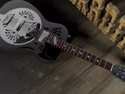 Washburn ES20 Eric Sardinas Resonator 3D model