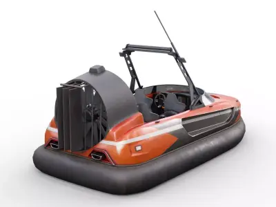 hovercraft Low-poly 3D model