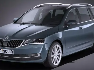 Skoda Octavia Combi 2017 3D model
