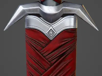 Assassin Knife PBR Game-Ready Low-poly 3D model