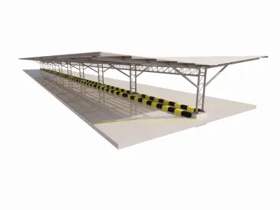 Parking-Parking Lot  3D model