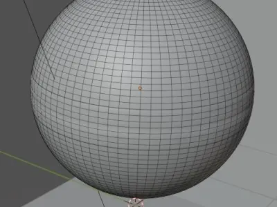Leather ball Low-poly 3D model