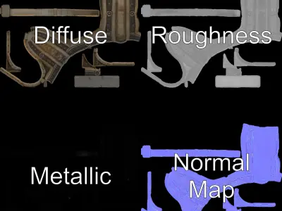 Ancient Stone Archway with Intricate Carvings Model Pack Low-poly 3D model