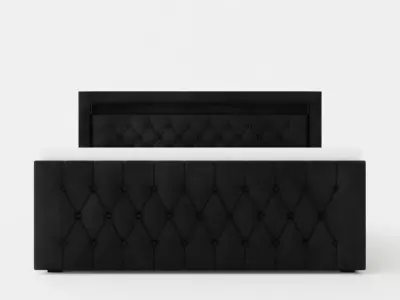 Franco Luxury Bed Package 180x200led Lighting Black Art Low-poly 3D model