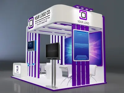 Booth Stand Exhibition a647c 3D model
