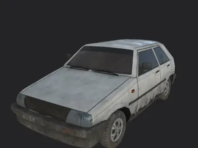 vehicles old car Low-poly 3D model