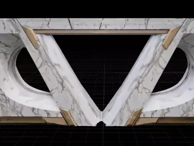 Billionaire Mansion Ultra-Luxury Interior 3D Model  Low-poly 3D model