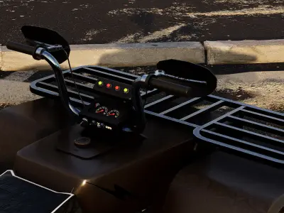 ZBL Bear 4x4 - Unreal Engine Project Low-poly 3D model