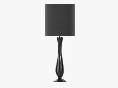 Table lamp with lampshade 03 3D model