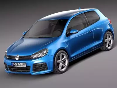 Volkswagen Golf R 2012 3D Model 3D model