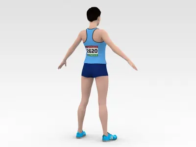 Athlete Runner  3D model purchase