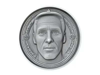 Petr Cech Footballer Medallion 3D print model
