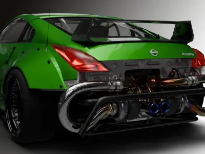 Nissan 350 Z Nismo   Low-poly 3D model