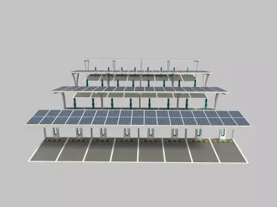 Electric Vehicle Charging Station 3D model