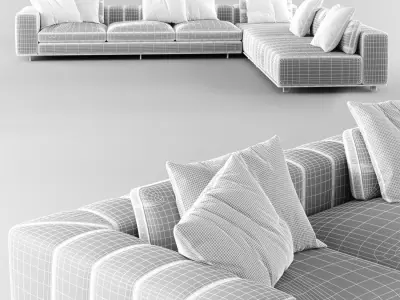 Modern Freeman Sofa 05 3D model