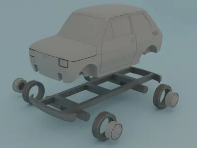 Polski FIAT Free 3D print model