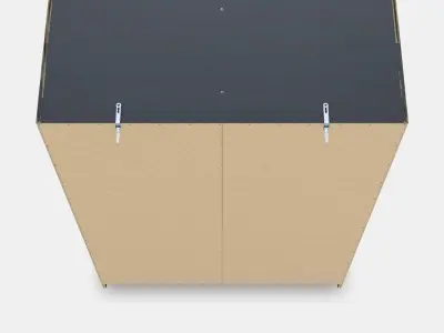 RAKKESTAD Wardrobe with sliding doors 3D model