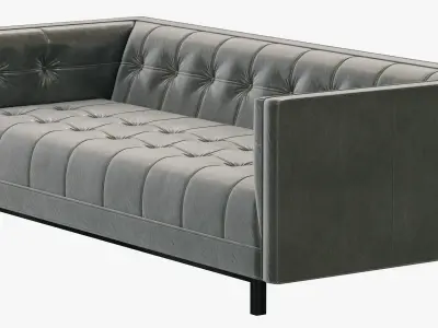 Restoration Hardware Madison Leather Sofa 3D model