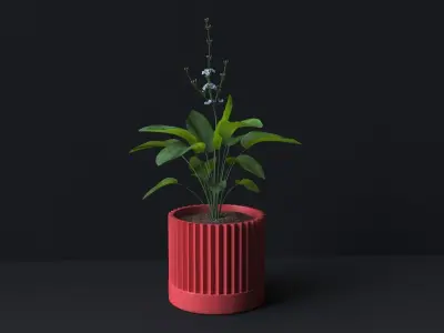 Botanical Bliss - 3D Printable Set of 6 Exquisite Flower Pots 3D print model