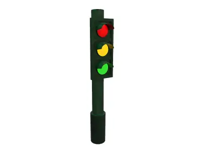 Traffic Light Free low-poly 3D model