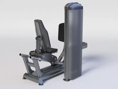 FUSE XL LEG PRESS - Professional 3D Gym Model Low-poly 3D model