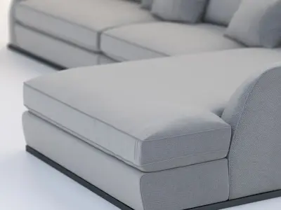 Flexform Alfred Divano Lineare Chaise 3D model