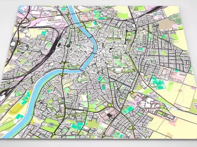 Cityscape Pisa Tuscany Italy 3D model