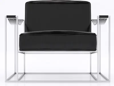 modern leather armchair 3D model purchase