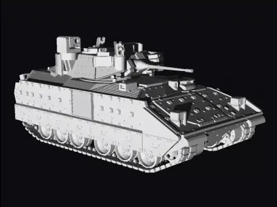 Bradley m2a4e1 iron fist 3D print model