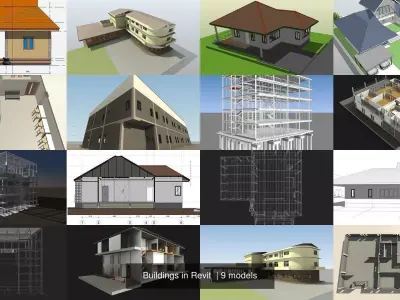 Buildings in Revit  3D Model Collection