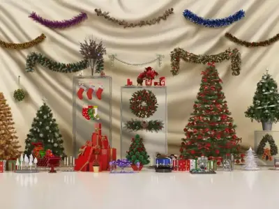 Archmodels vol 88 - Christmas Decorations Collection 3D model